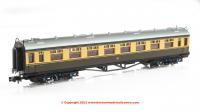 2P-000-155 Dapol Collett Corridor Third Coach number 581 in GWR Chocolate & Cream with shirtbutton emblem